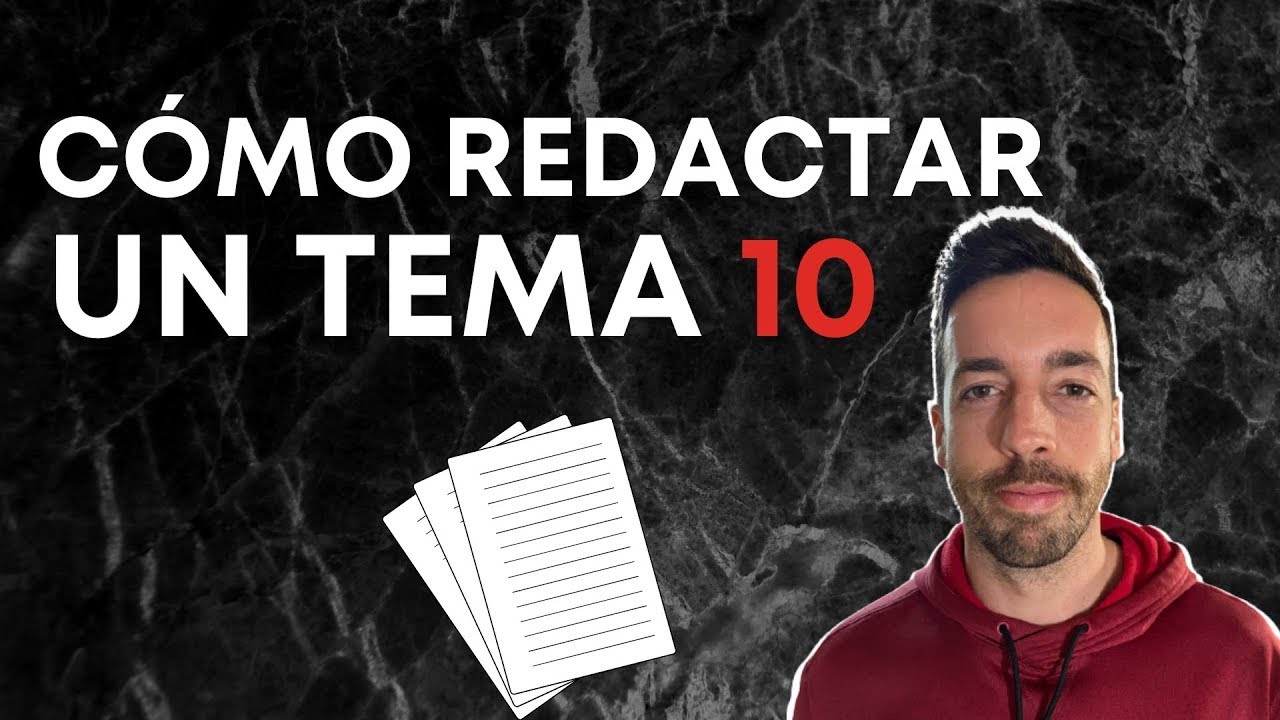 como elaborar un tema de oposición atractivo