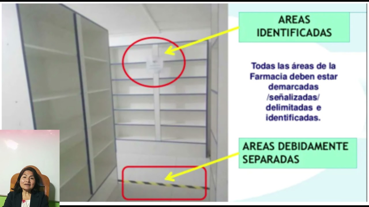 plano de una oficina de farmacia