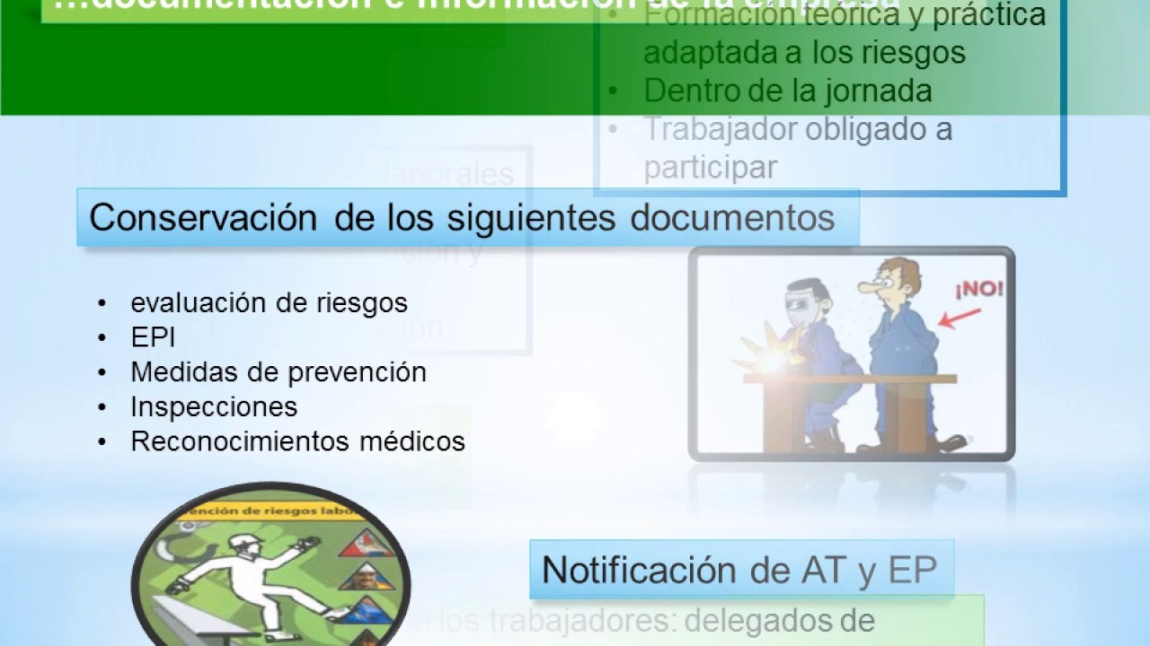 quienes tienen obligaciones en materia de prevencion de riesgos laborales