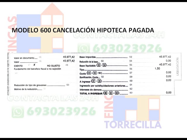 anotación preventiva de embargo modelo 600