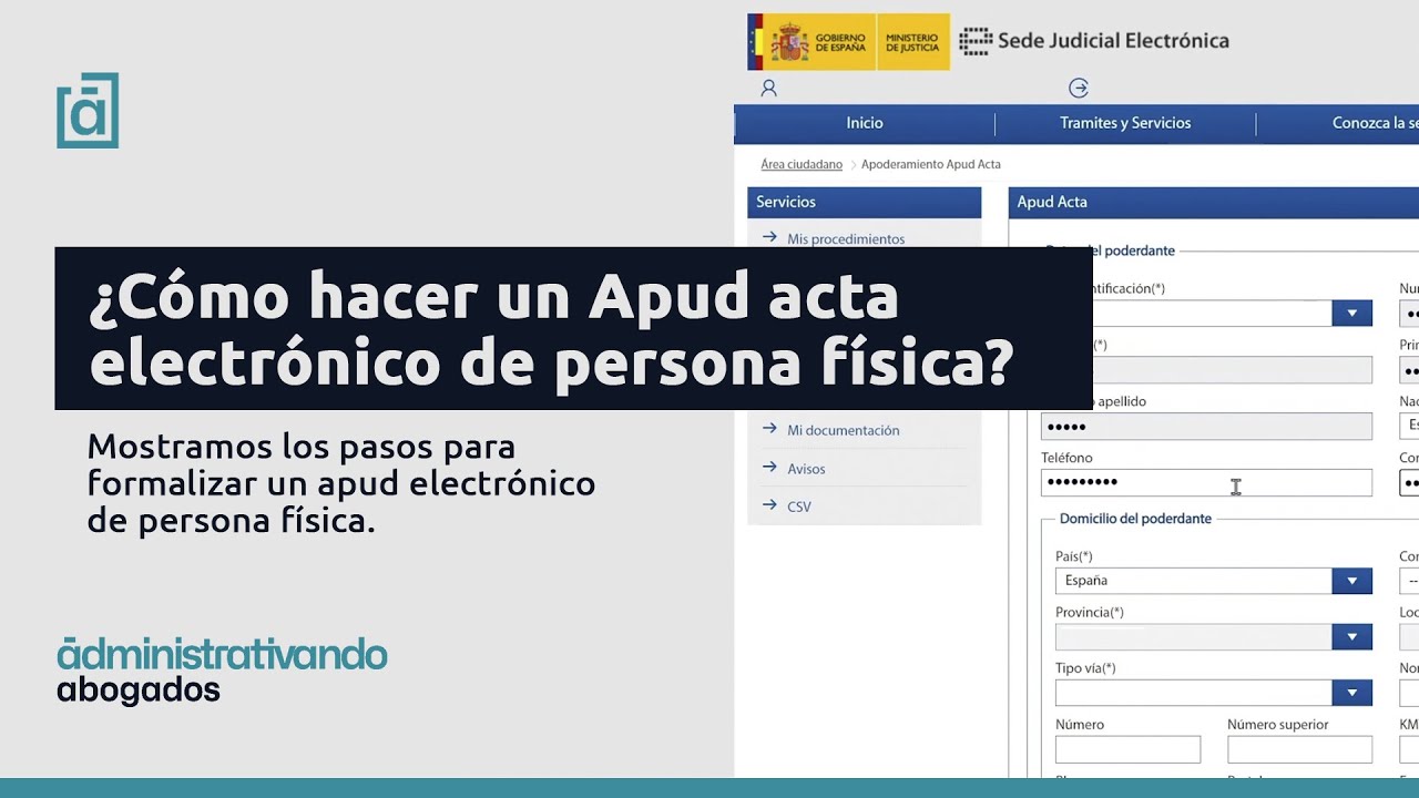 apud acta electronico ministerio de justicia