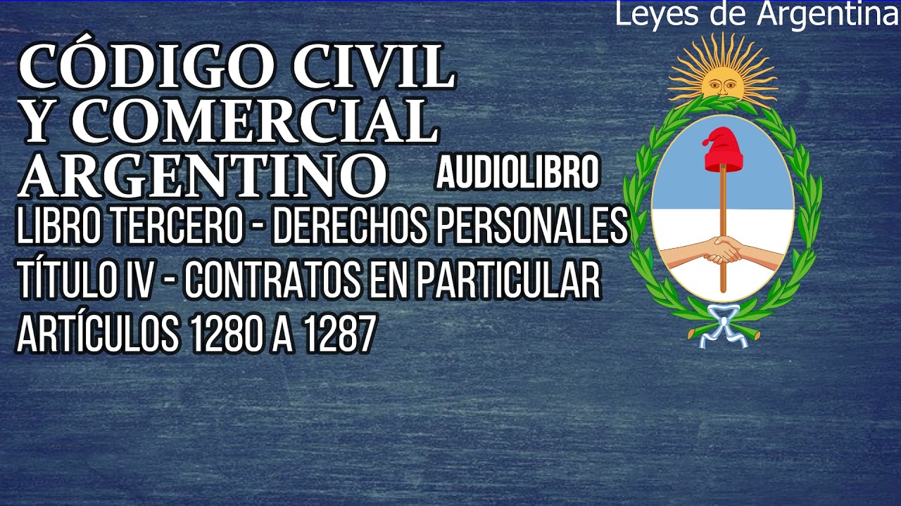 art 1280 codigo civil y comercial