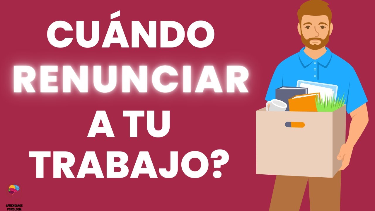 hay que avisar para dejar un trabajo