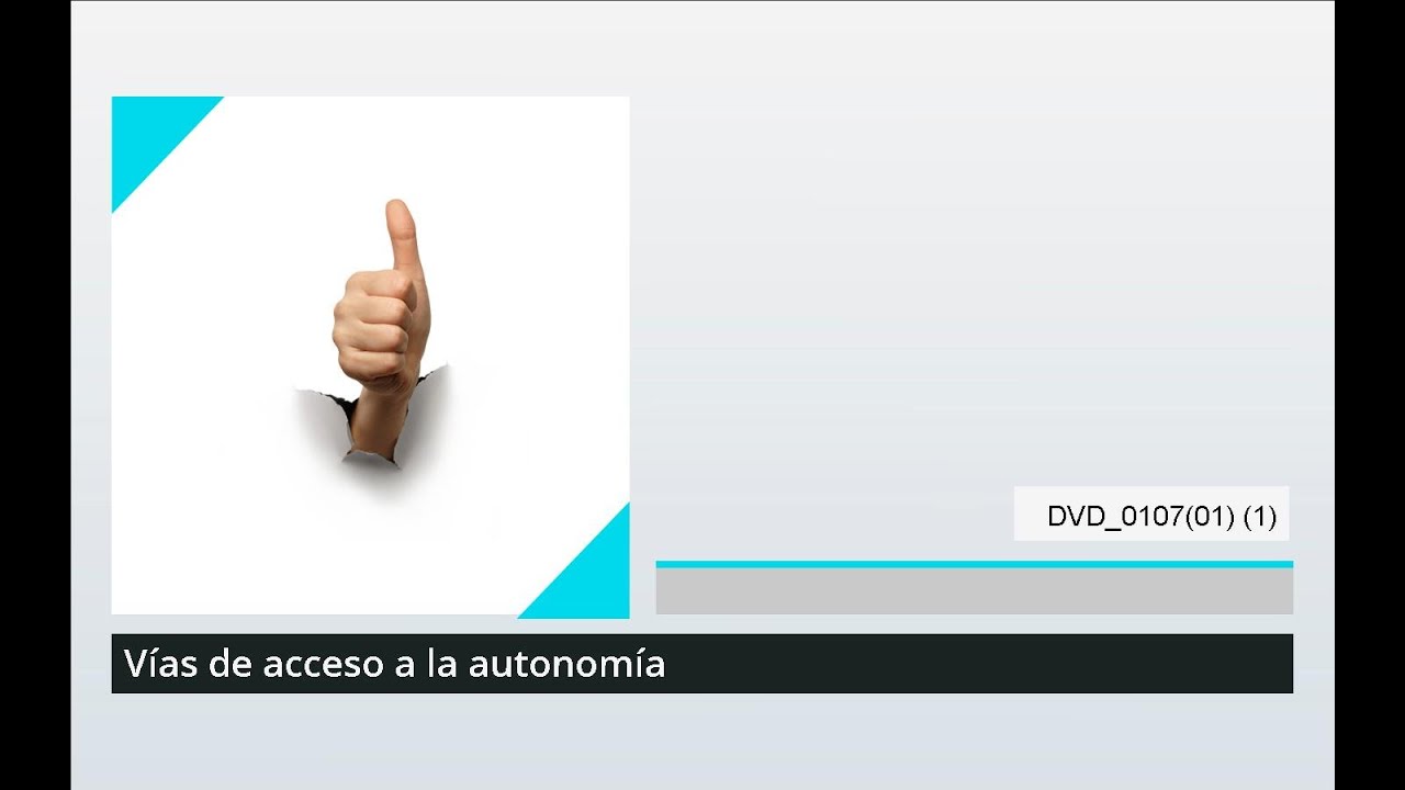 vias de acceso a la autonomia